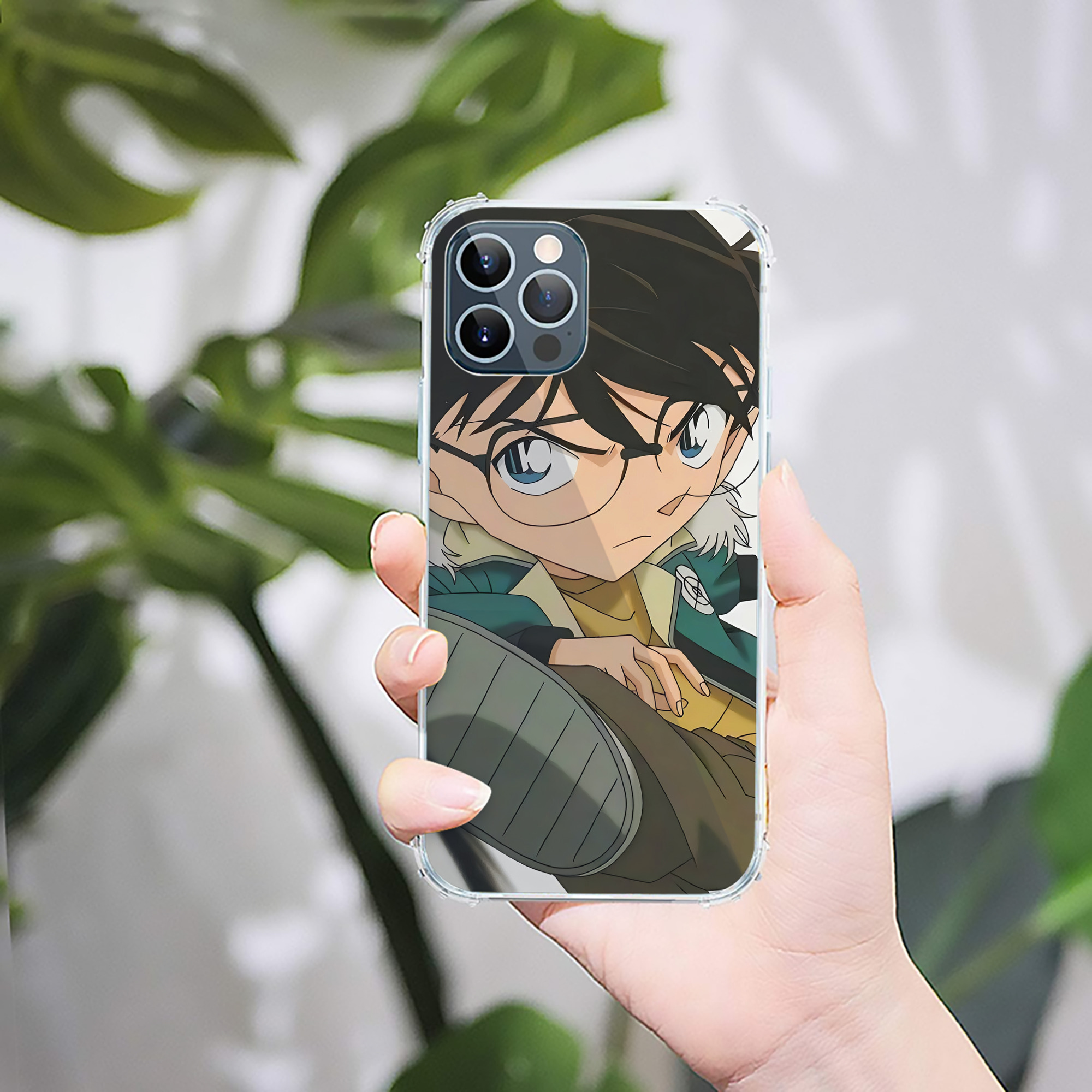 （画像用） 名探偵コナン Detective Conan 【iPhone 12シリーズ対応】透明スマホケース（クリアソフトケース）